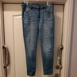 American Eagle 14R super hi rise jegging
